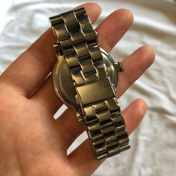 Marc by Marc Jacobs Silver Steel Baker Watch - Picture 4 of 5